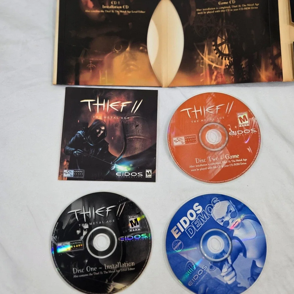 Thief The Dark Project II‎ 2 Metal Age PC Game Lot Vintage 1998 2000 Eidos Retro
